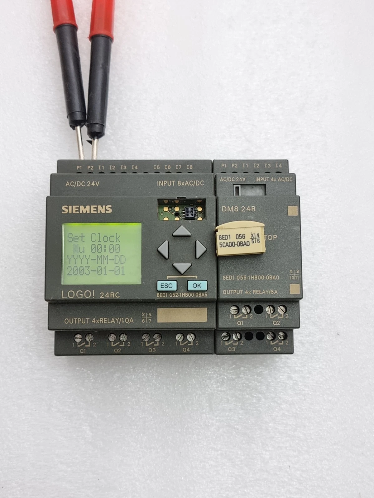Siemens Logo With Expansion & Memory Module 6ED1052-1HB00-0BA5, 6ED10551HB000BA0